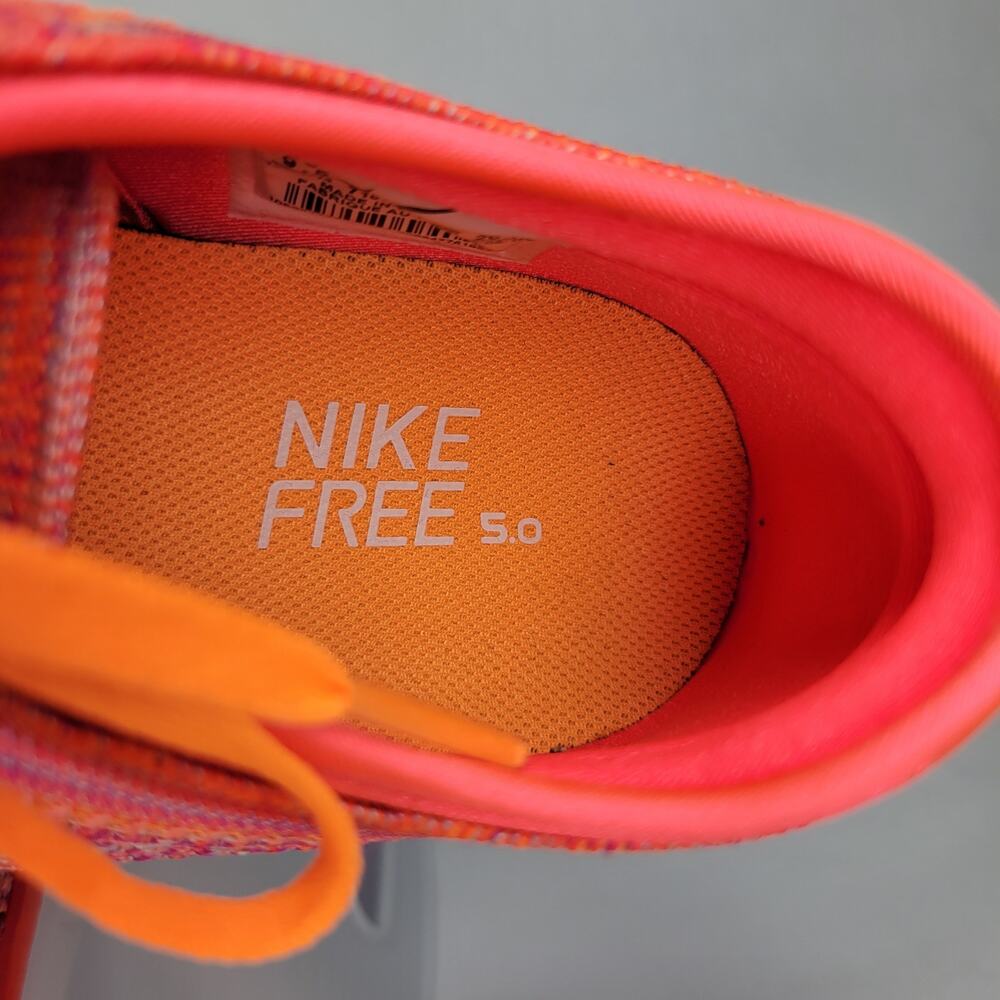 Nike Free TR Flyknit Pink Orange Training Running Shoes Women's US Size 9.5 - Picture 10 of 12